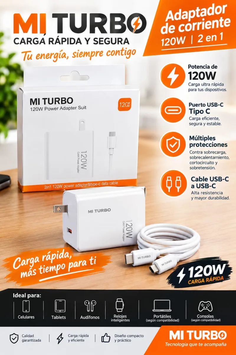 Cargador Mi Turbo 120W