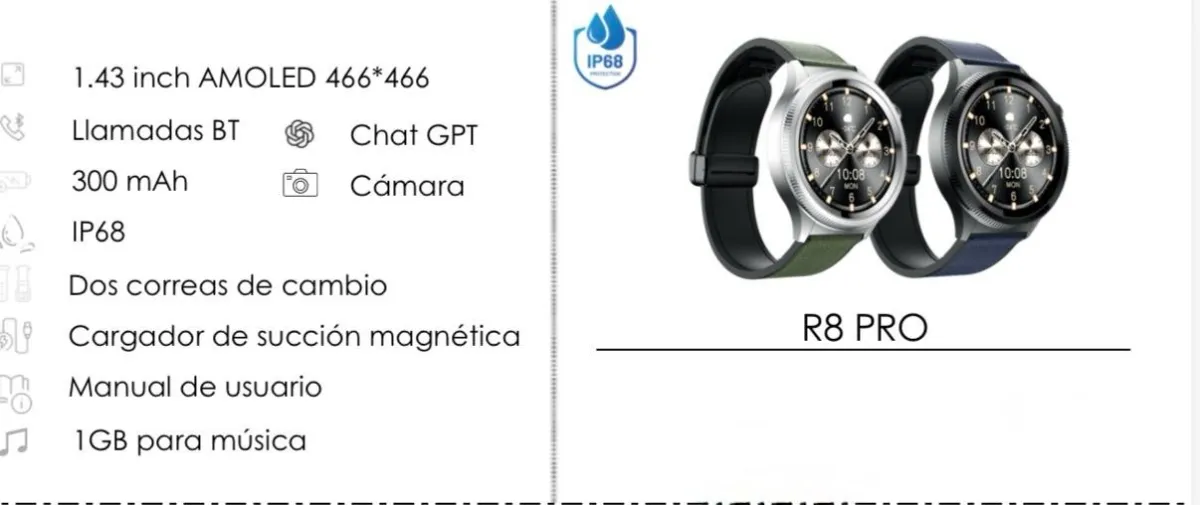 Reloj R8 PRO G-TiDE