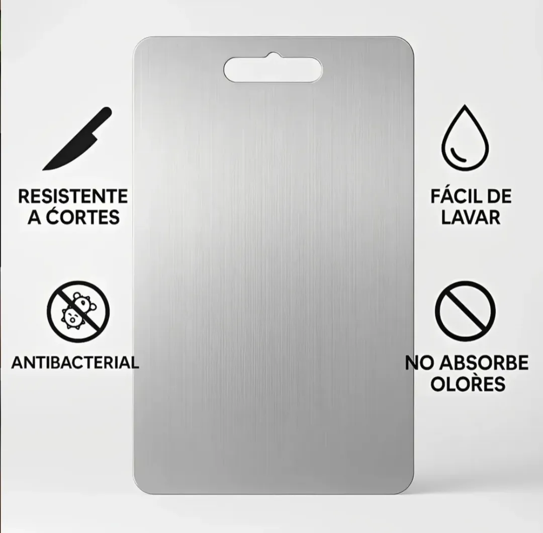 Tabla para picar acero inoxidable
